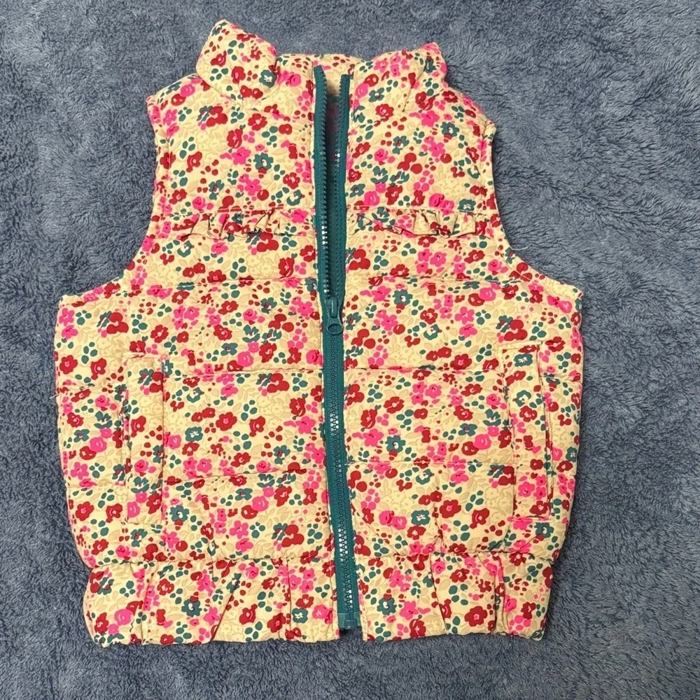 OshKosh B'gosh Floral Puffer Vest